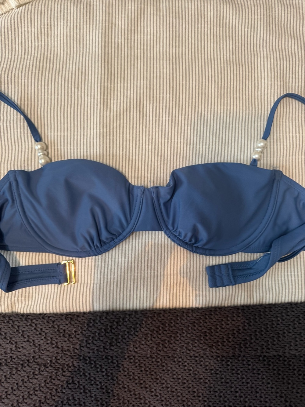 Shade & Shore Blue Bikini Top